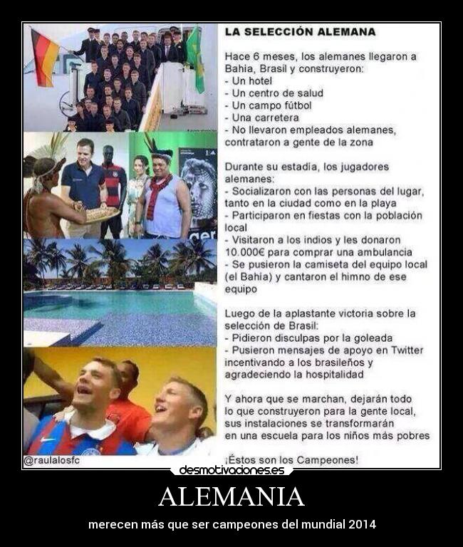 carteles futbol alegria alemania merecen campeones mundial desmotivaciones