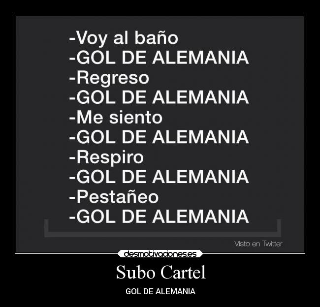 Subo Cartel - GOL DE ALEMANIA