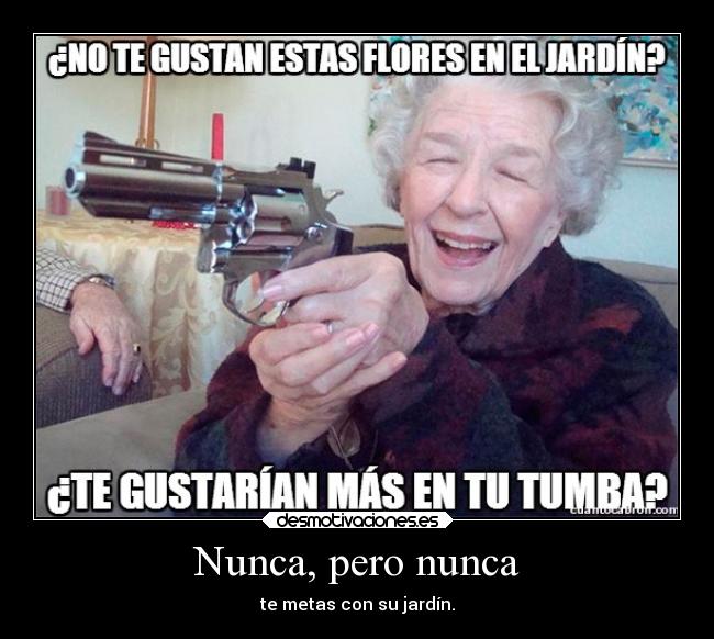 Nunca, pero nunca -