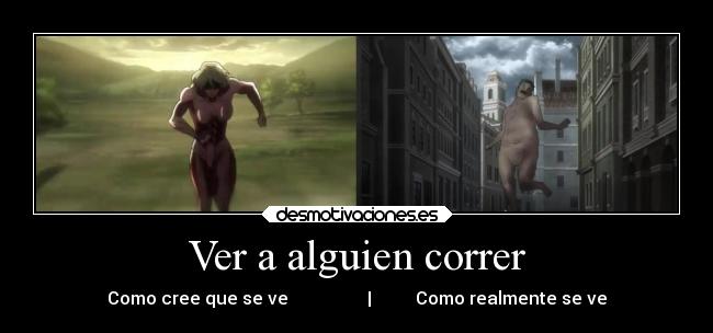 Ver a alguien correr -