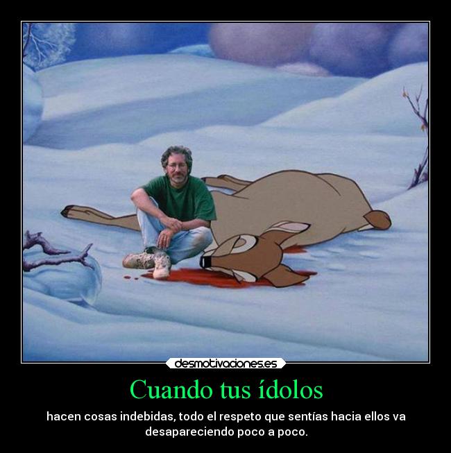 carteles humor facenbook estiven espilber asesinooooooo pobre bambi desmotivaciones