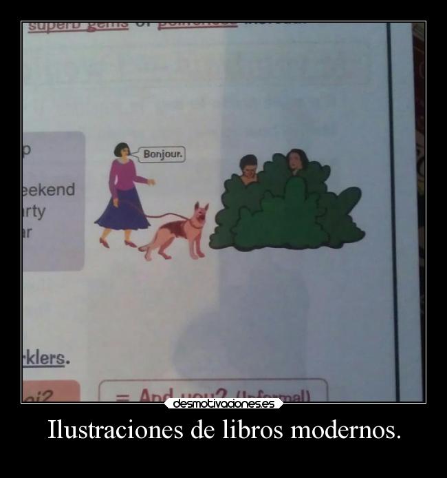 Ilustraciones de libros modernos. - 