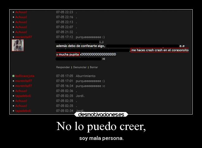 No lo puedo creer, - 