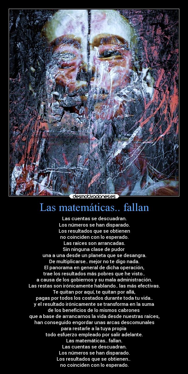 Las matemáticas.. fallan -