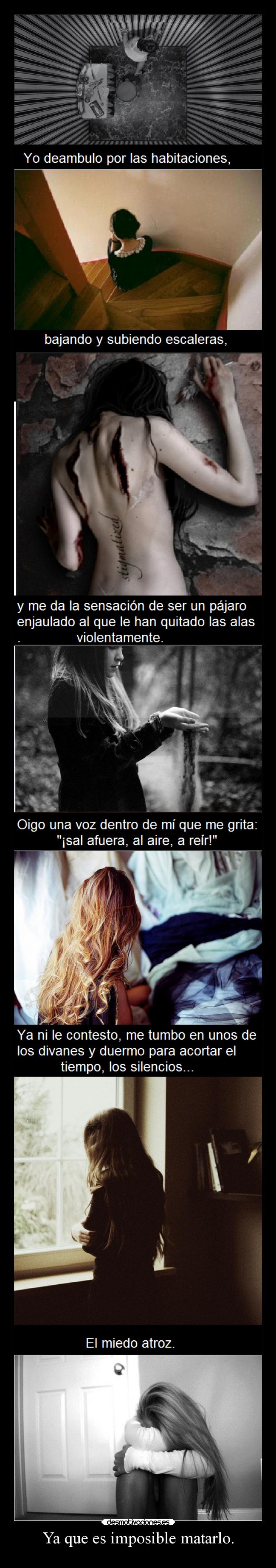 Ya que es imposible matarlo. -