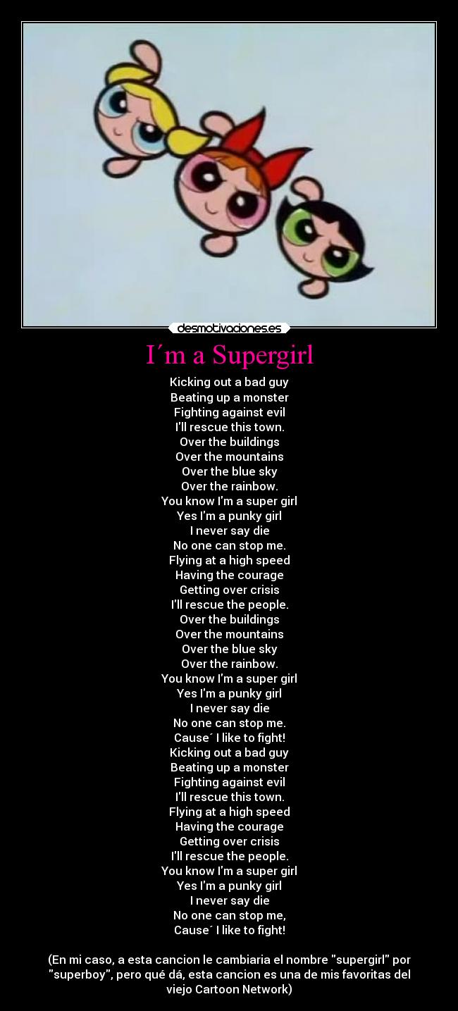 carteles infancia musica chicas superpoderosas supergirl cartoon network groovies ejercitodemar desmotivaciones