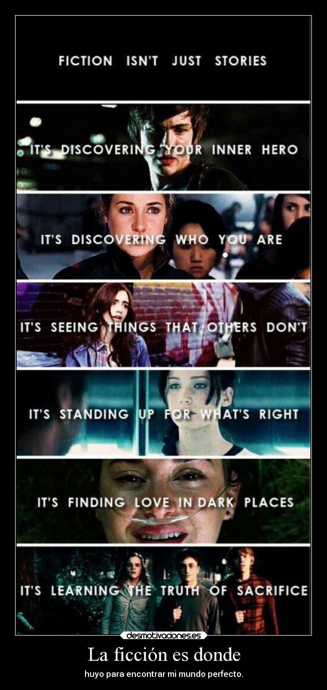 La ficción es donde -