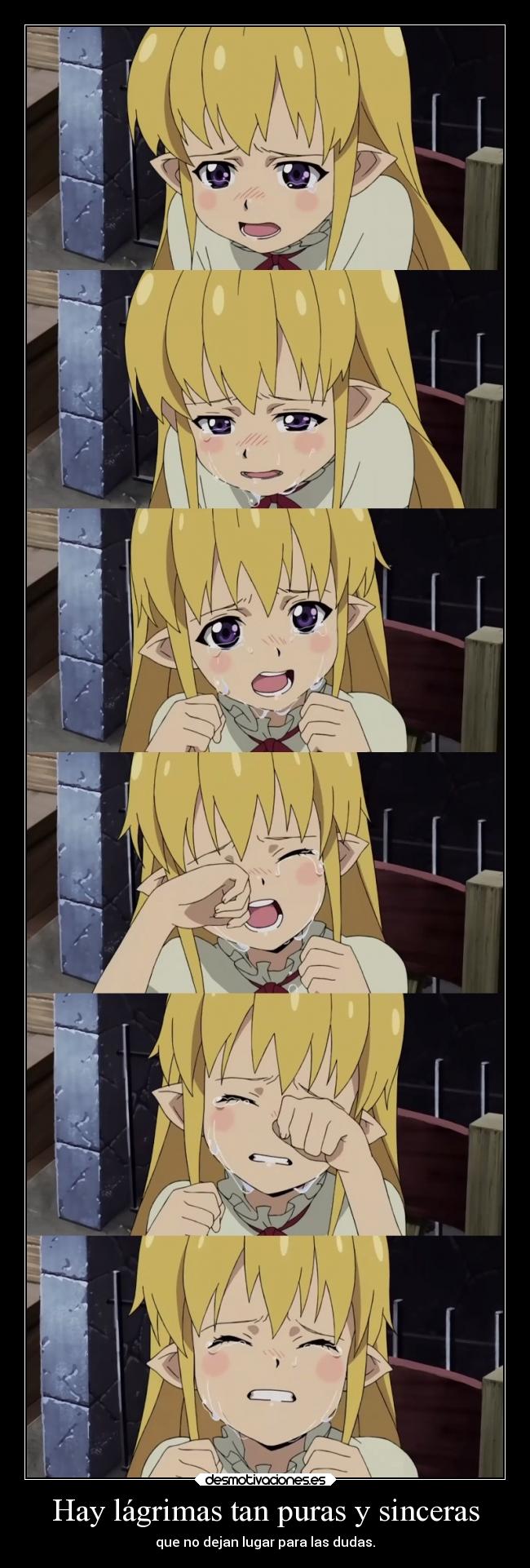 carteles llorar amor anime seiken blacksmith lisa manga otaku raptorhunters harukaze lagrimas kawaii desmotivaciones