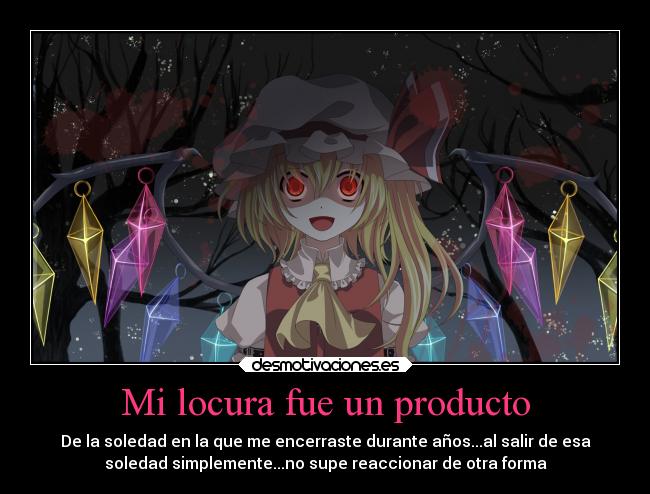 Mi locura fue un producto -