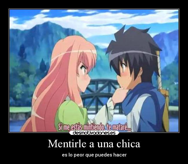 carteles mentira zero tsukaima desmotivaciones