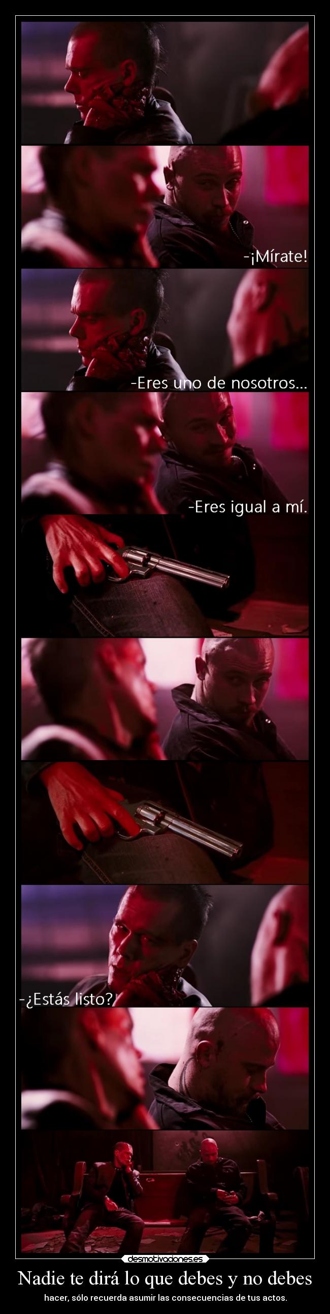 carteles muerte vida venganza responsabilidad olvido caminos desmotivaciones