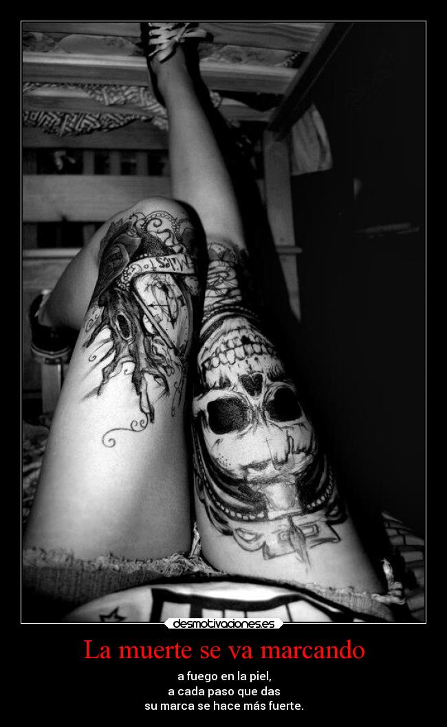 La muerte se va marcando -