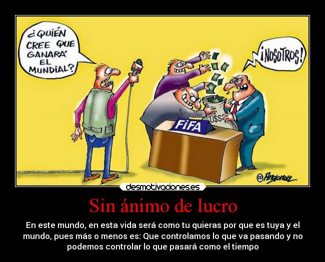 Sin ánimo de lucro - 