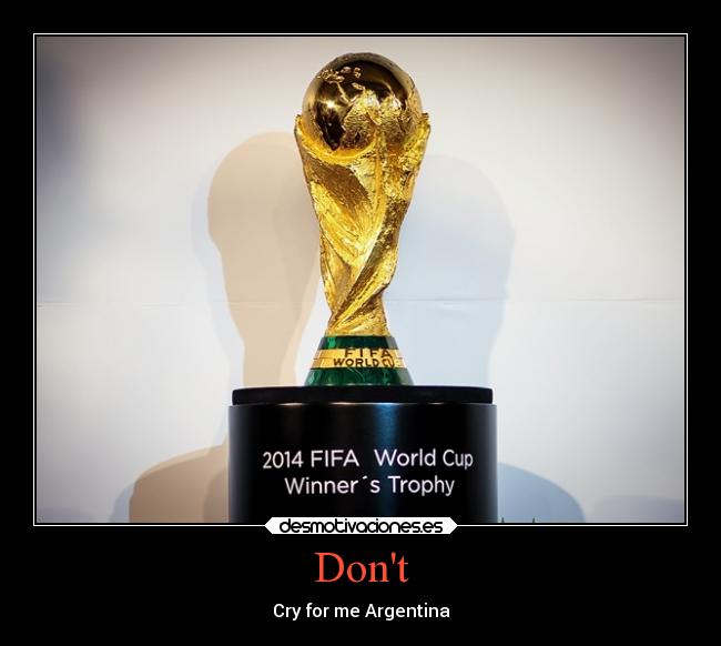 Dont - Cry for me Argentina