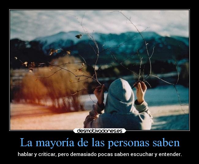 La mayoría de las personas saben - 