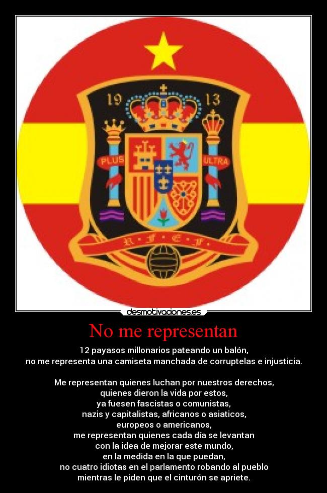 No me representan -