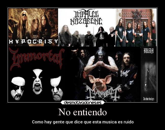 No entiendo - Como hay gente que dice que esta musica es ruido