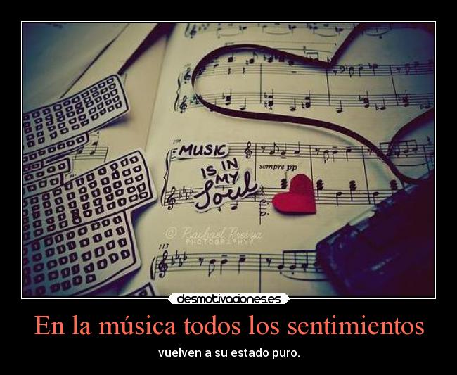 En la música todos los sentimientos -