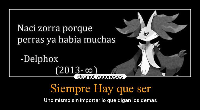 carteles pokemon anime delphox refranes chistoso desmotivaciones