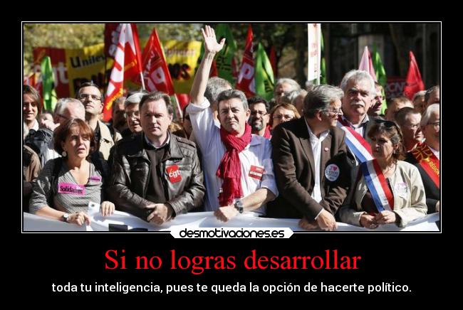 carteles politica desmotivaciones