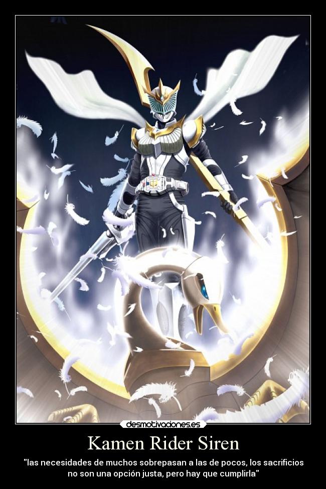 carteles problemas sentimientos kamen rider siren desmotivaciones