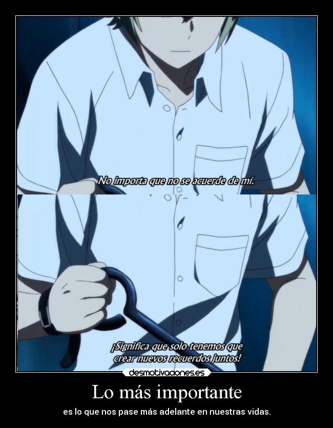 Lo más importante -