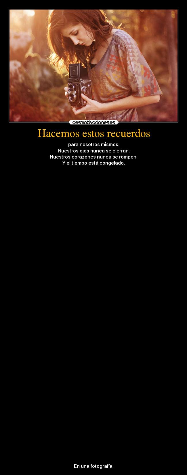 Hacemos estos recuerdos -