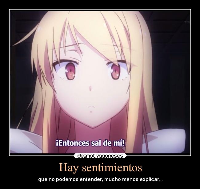 Hay sentimientos -