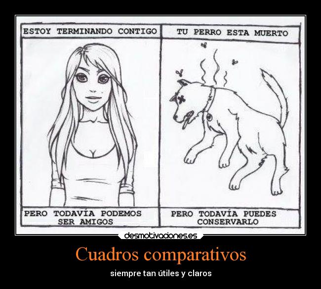 Cuadros comparativos - siempre tan útiles y claros