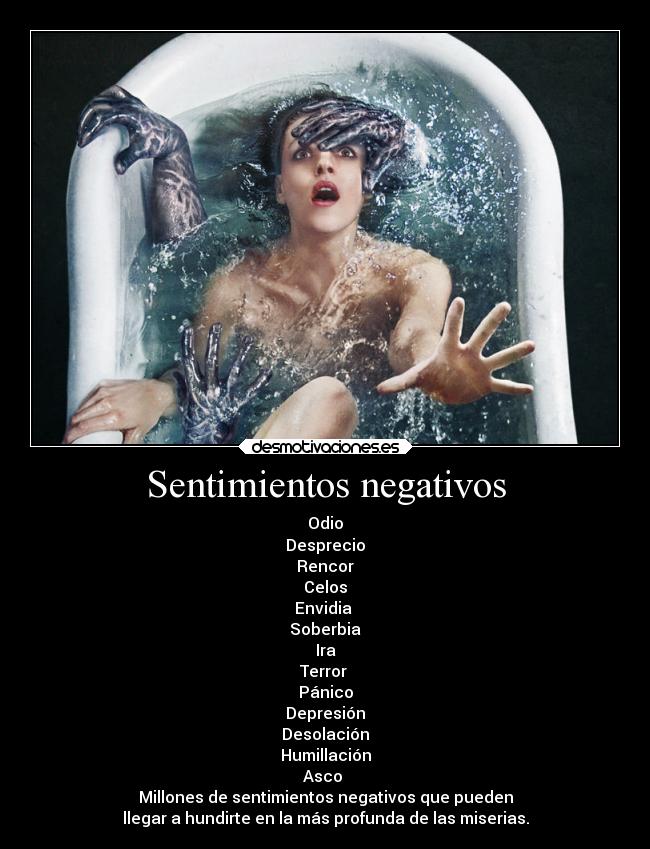 Sentimientos negativos - 