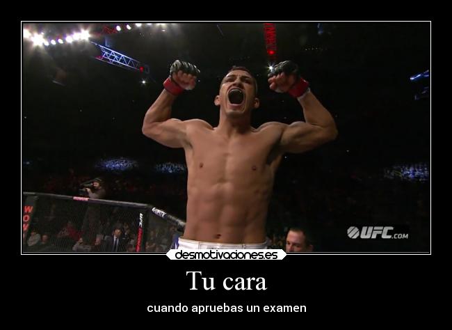 Tu cara - cuando apruebas un examen