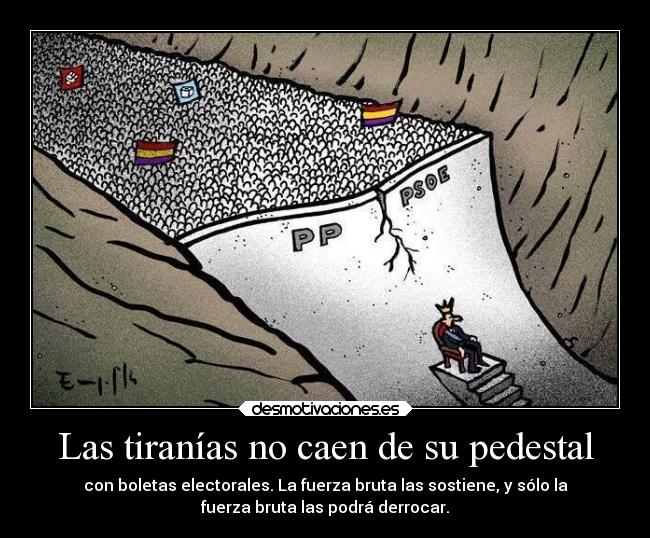 Las tiranías no caen de su pedestal - 