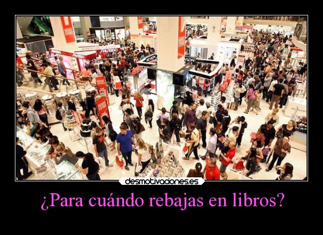¿Para cuándo rebajas en libros? - 