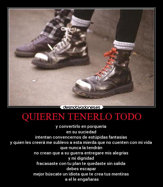 carteles sociedad musica versos ira sucio plan desmotivaciones