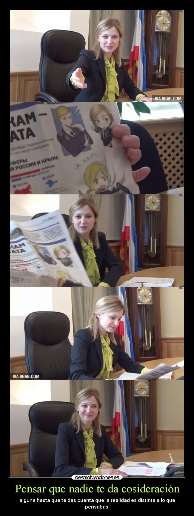 carteles tonto mujer anime manga natalia poklonskaya sexy linda hermosa unica senores amo esta que lees desmotivaciones