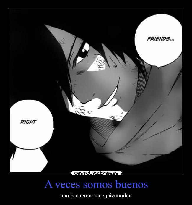 carteles vida alma amistad amigos anime fairy tail rogue dragon slayer error desmotivaciones