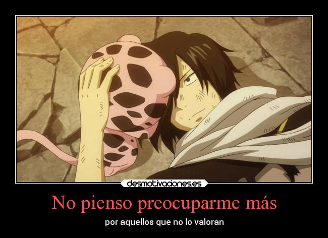 carteles vida alma amigos amistad anime fairy tail rogue exceed preocupacion desmotivaciones