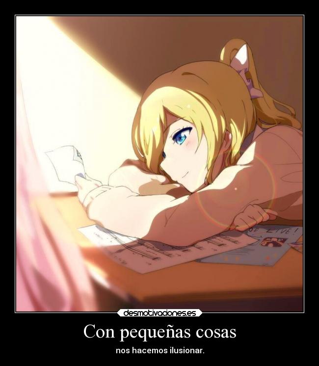 Con pequeñas cosas - 