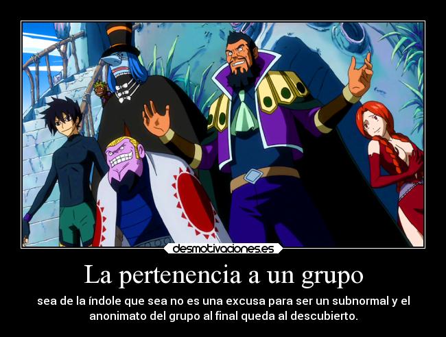 La pertenencia a un grupo -