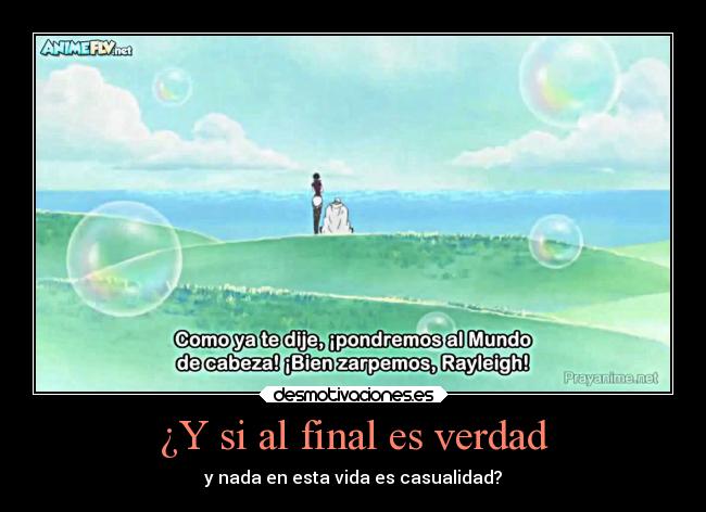 carteles vida destino one piece gold roger rayleigh luffy desmotivaciones