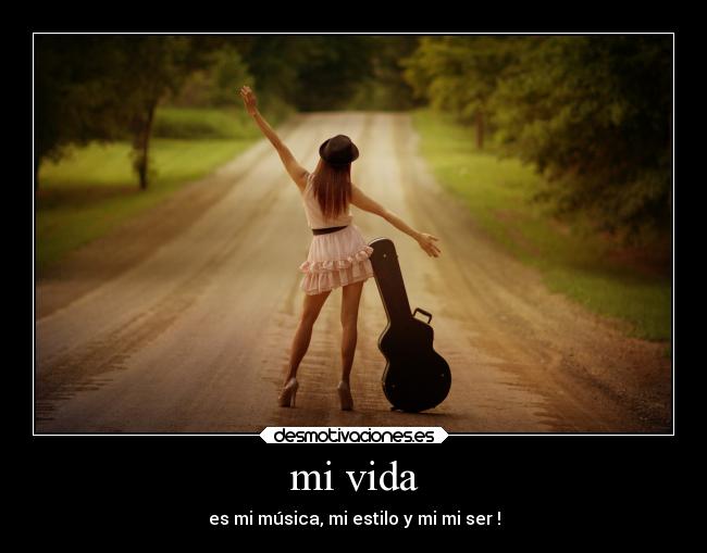 carteles vida musica vida desmotivaciones