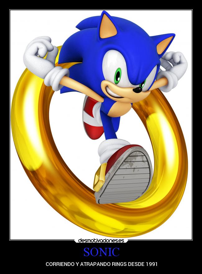 carteles videojuegos confianza alegria sonic rings desmotivaciones