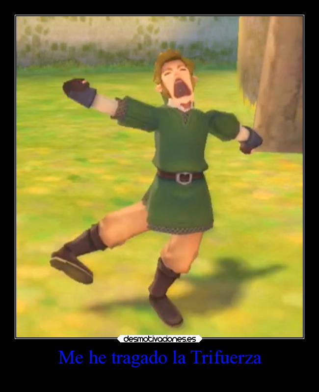 carteles videojuegos link trifuerza glitch desmotivaciones