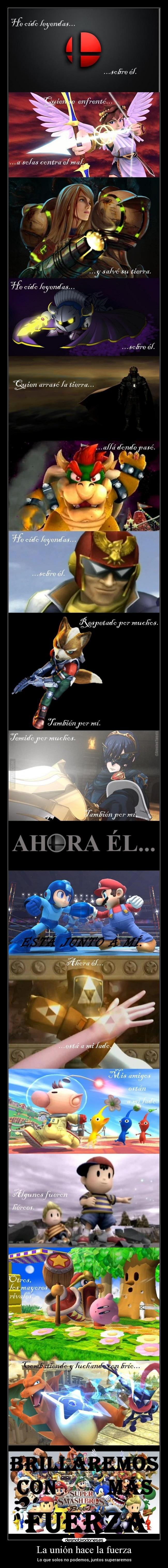 carteles videojuegos super smash bros brawl desmotivaciones