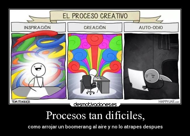 Procesos tan dificiles, - 