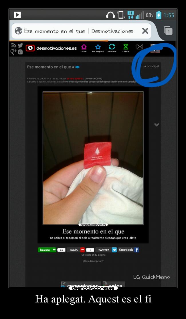 Ha aplegat. Aquest es el fi - 