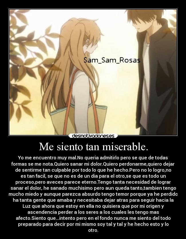 carteles alma amor amigos amistad familia ayuda dolor recuerdos anime desmotivaciones perdon angustia nostalg desmotivaciones