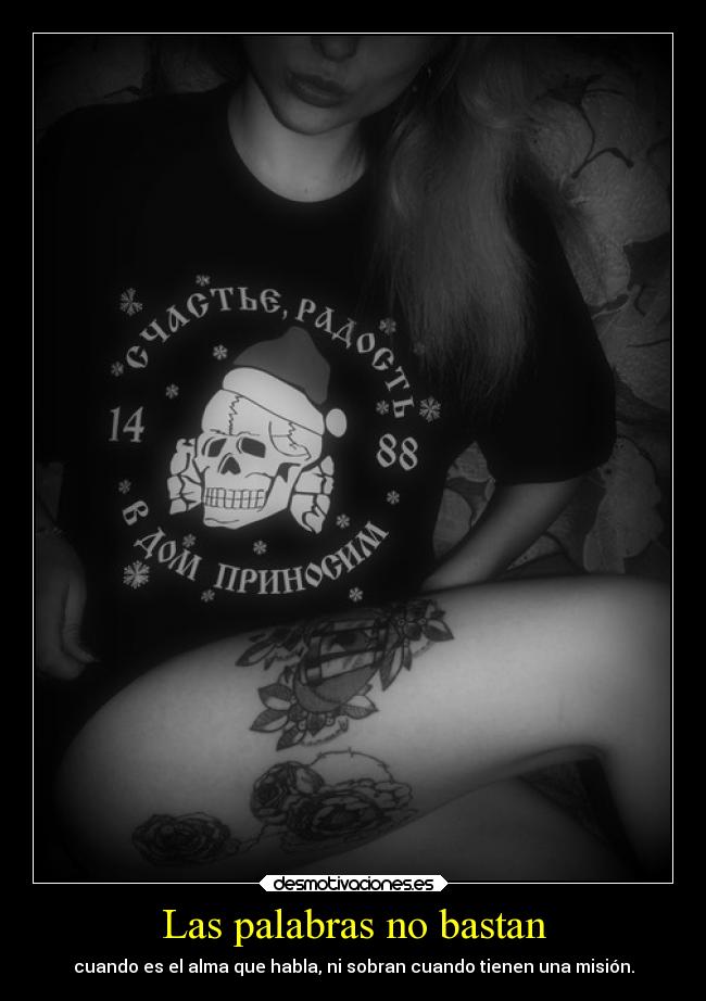 Las palabras no bastan -