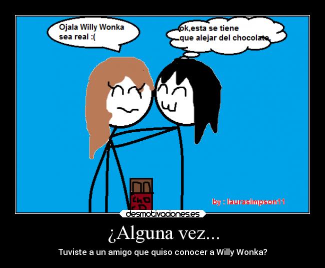 ¿Alguna vez... - Tuviste a un amigo que quiso conocer a Willy Wonka?