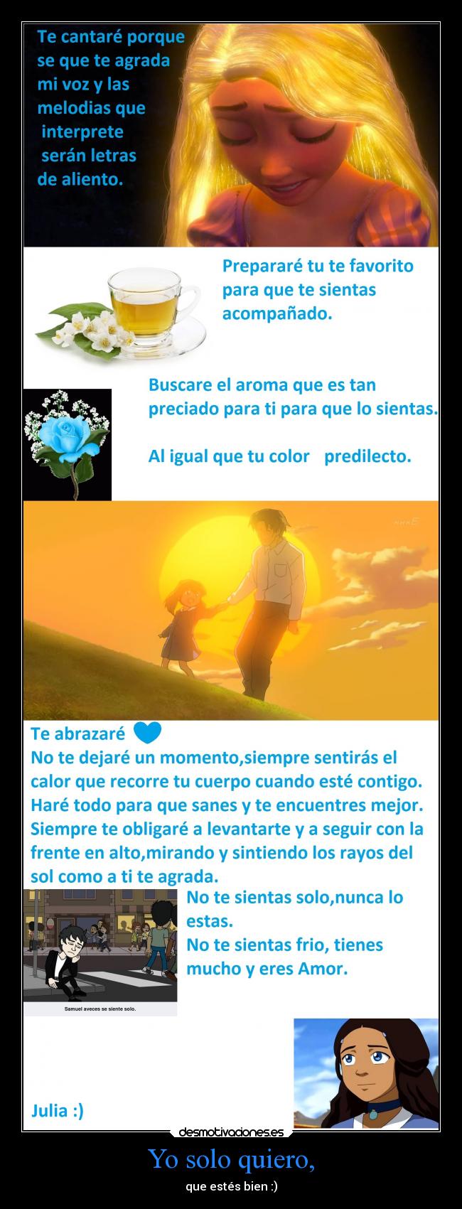 carteles amor anime abrazos motivaciones alegria alma jazmin avatar aang katara superacion depresion desmotivaciones